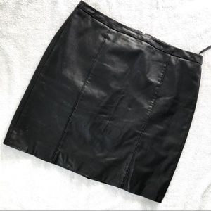 Calvin Klein Faux Leather Skirt Sz 12